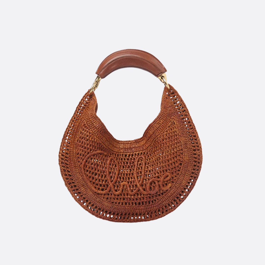 CLÉ Summer Raffia Banana Bag