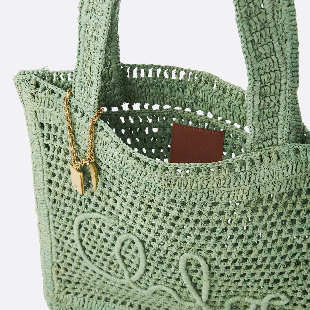 CLÉ Summer Banana Bag Made Of Raffia
