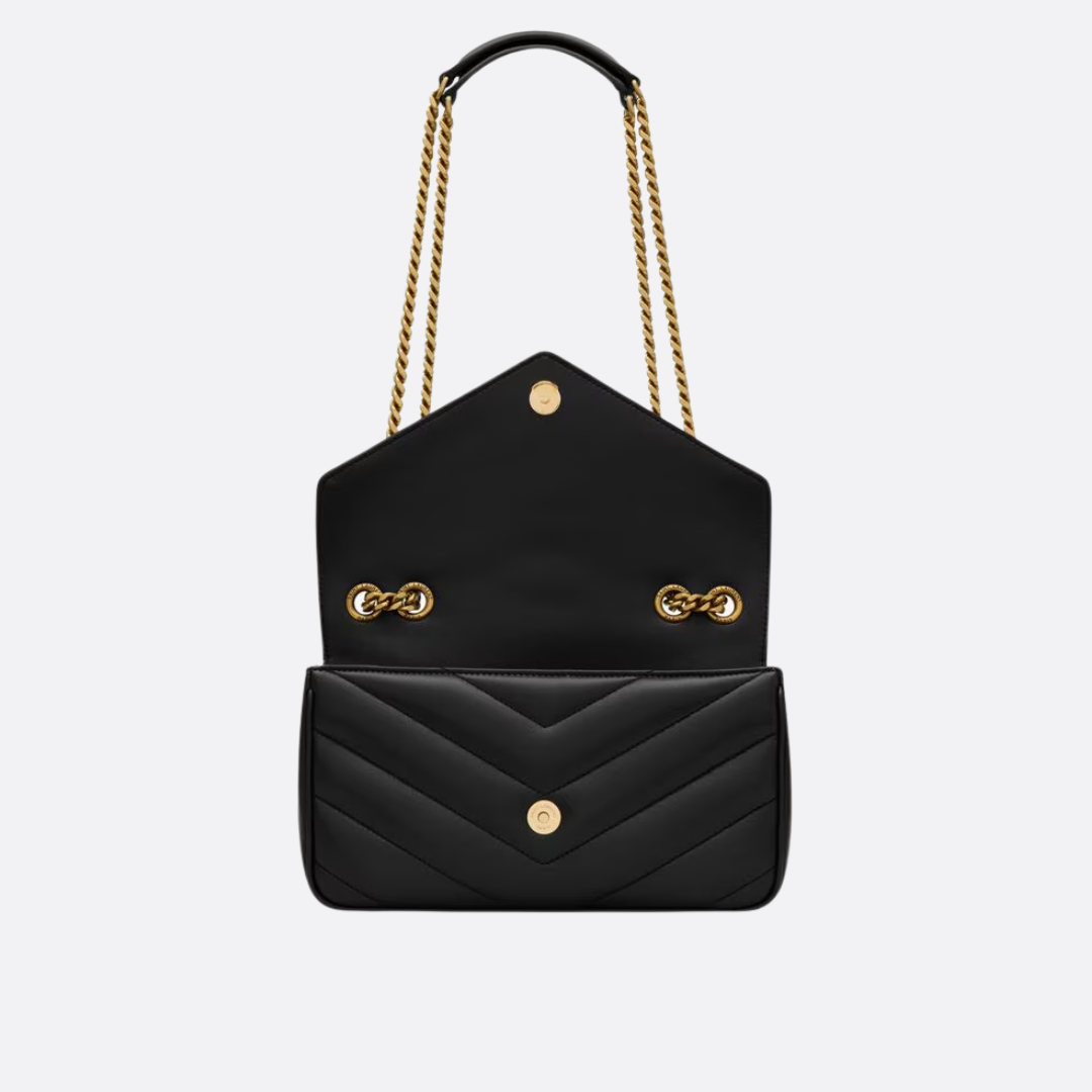 Black Quilted Chain Bag and Heeled Sandals Set, image 3