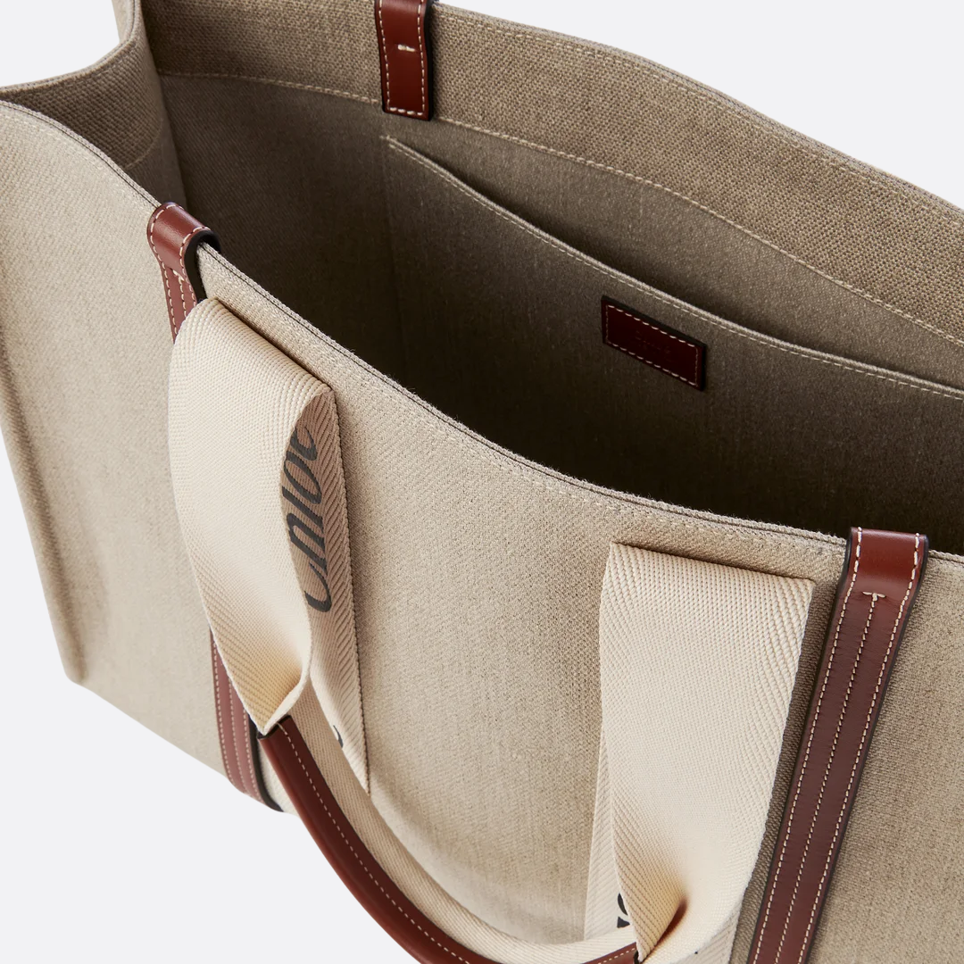 CLÉ Woody Tote Bag Made Of Linen