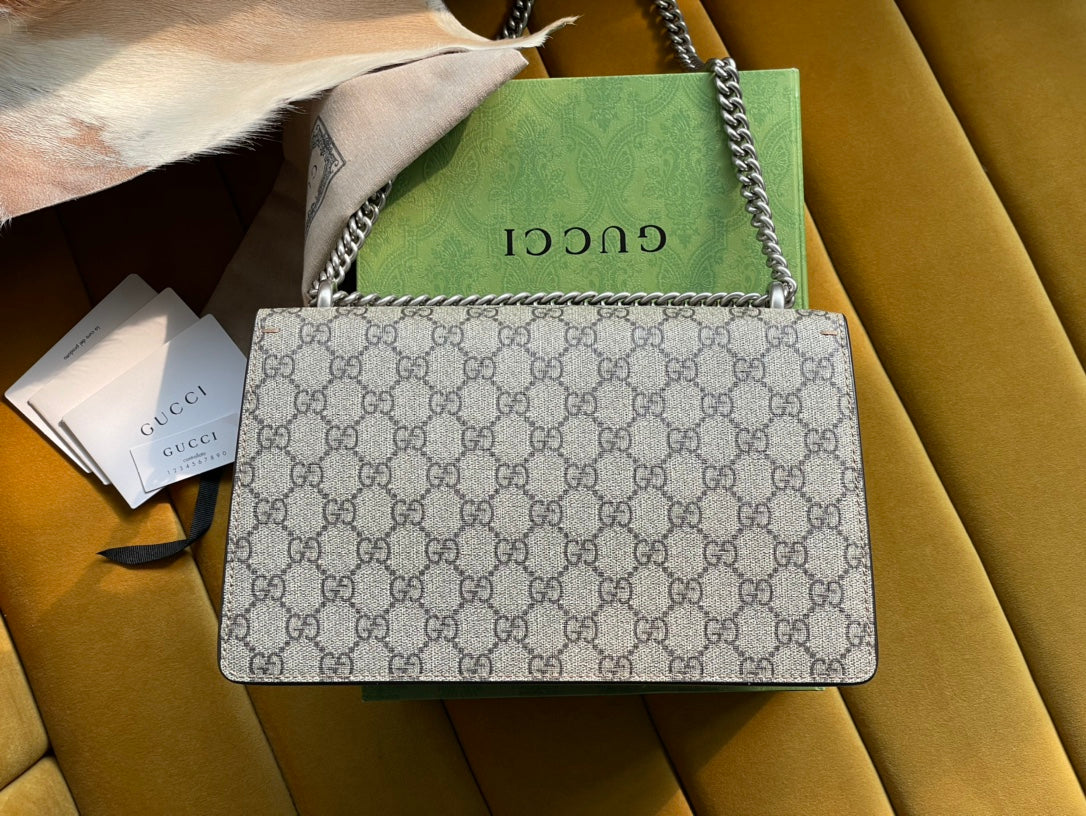 GC Dionysus Small GG Supreme Canvas Shoulder Bag