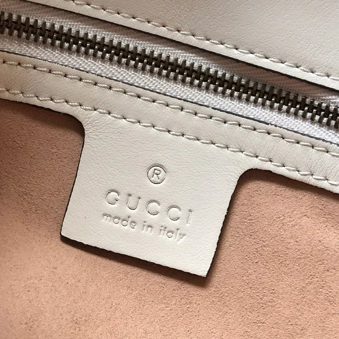 Chevron Quilted Flap Bag in White Leather with Gold Chain, image 9
