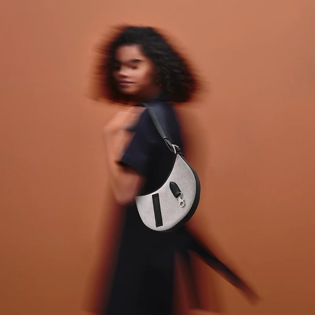 Small Saddle Bag Made Of Fabric And Leather From HMÈ