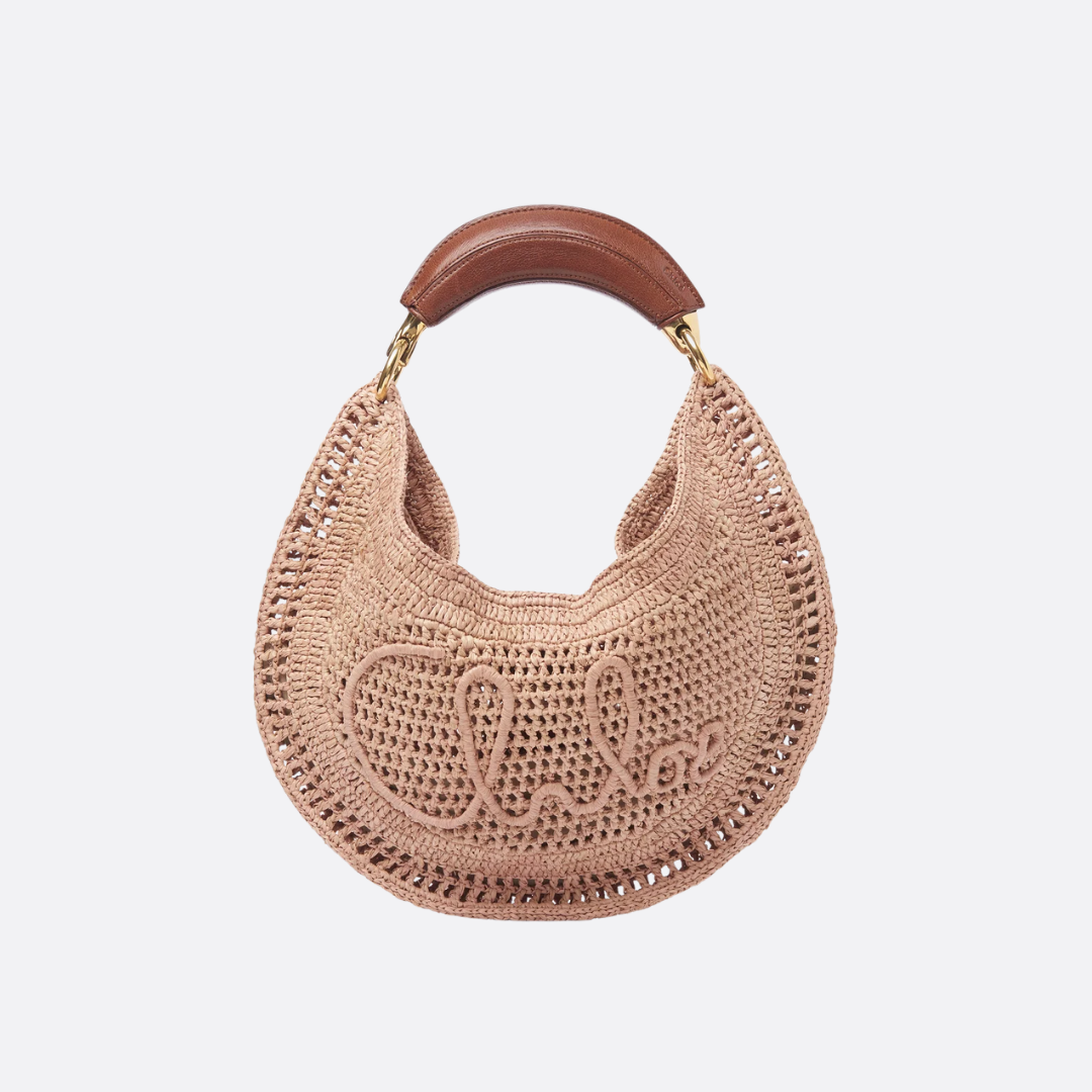 CLÉ Summer Raffia Banana Bag