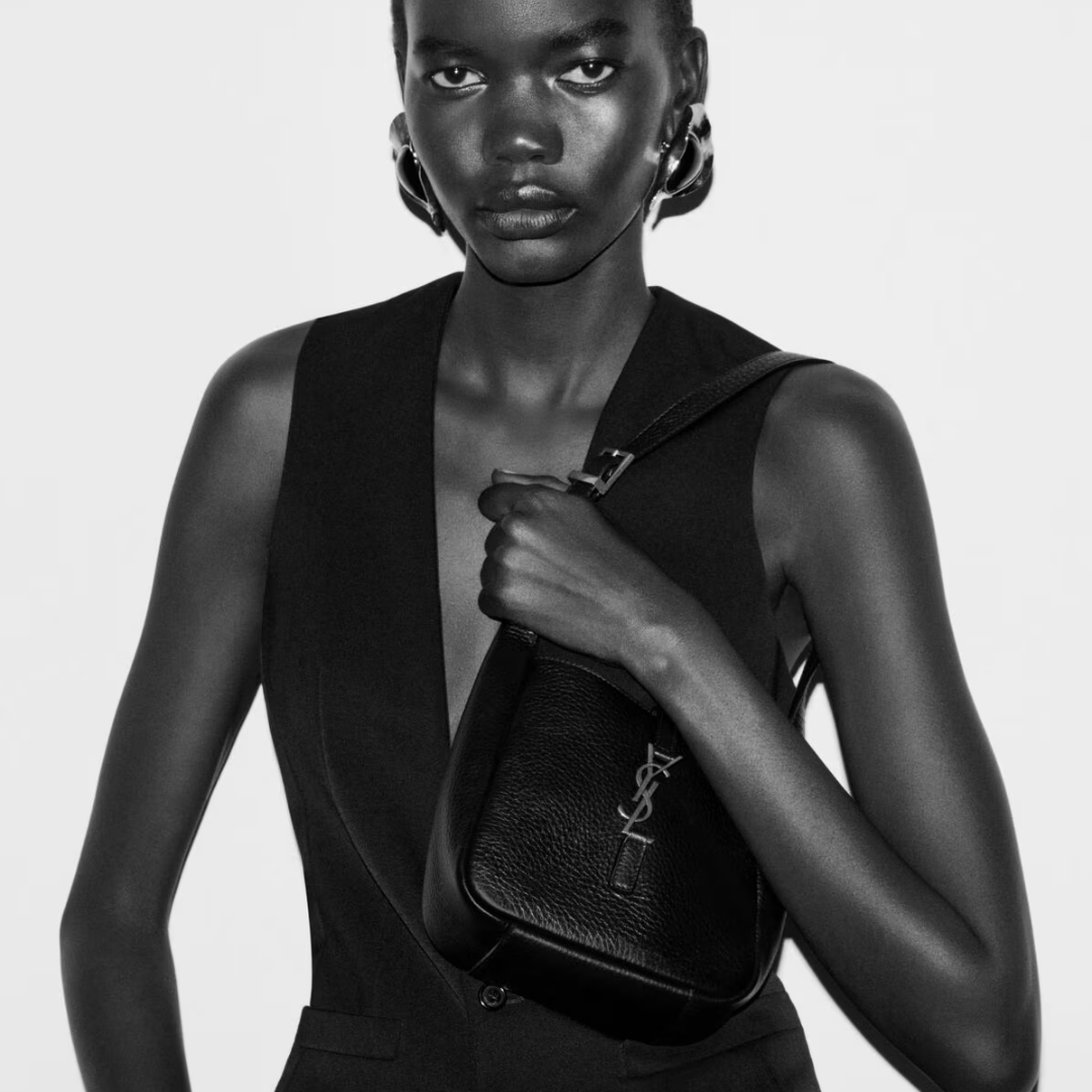 Yves SL Small Handbag Made Of Grained Leather