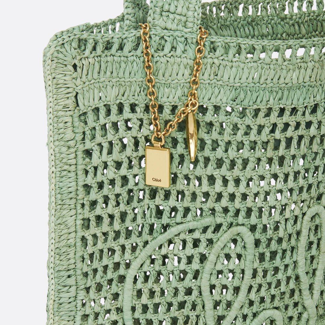 CLÉ Summer Banana Bag Made Of Raffia