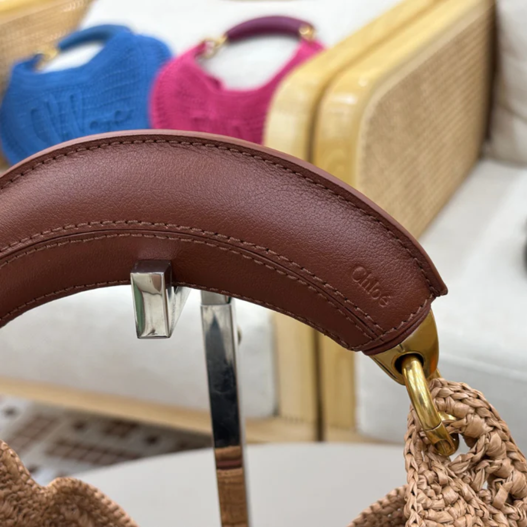 CLÉ Summer Raffia Banana Bag