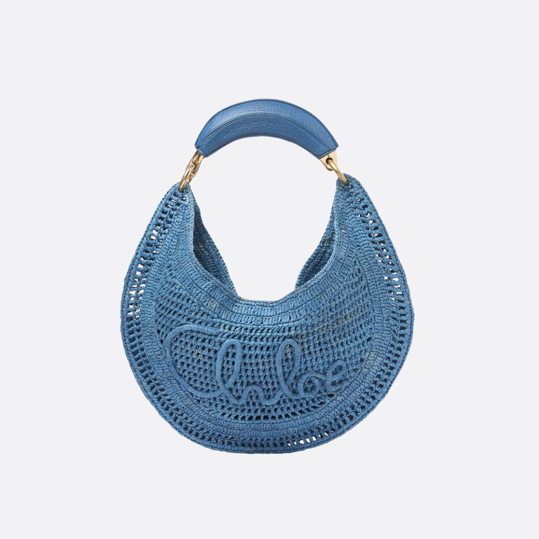 CLÉ Summer Raffia Banana Bag