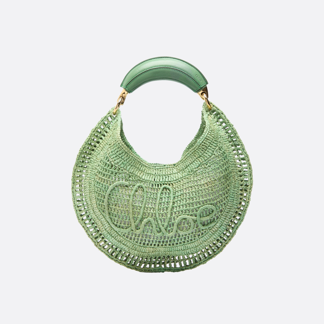 CLÉ Summer Raffia Banana Bag