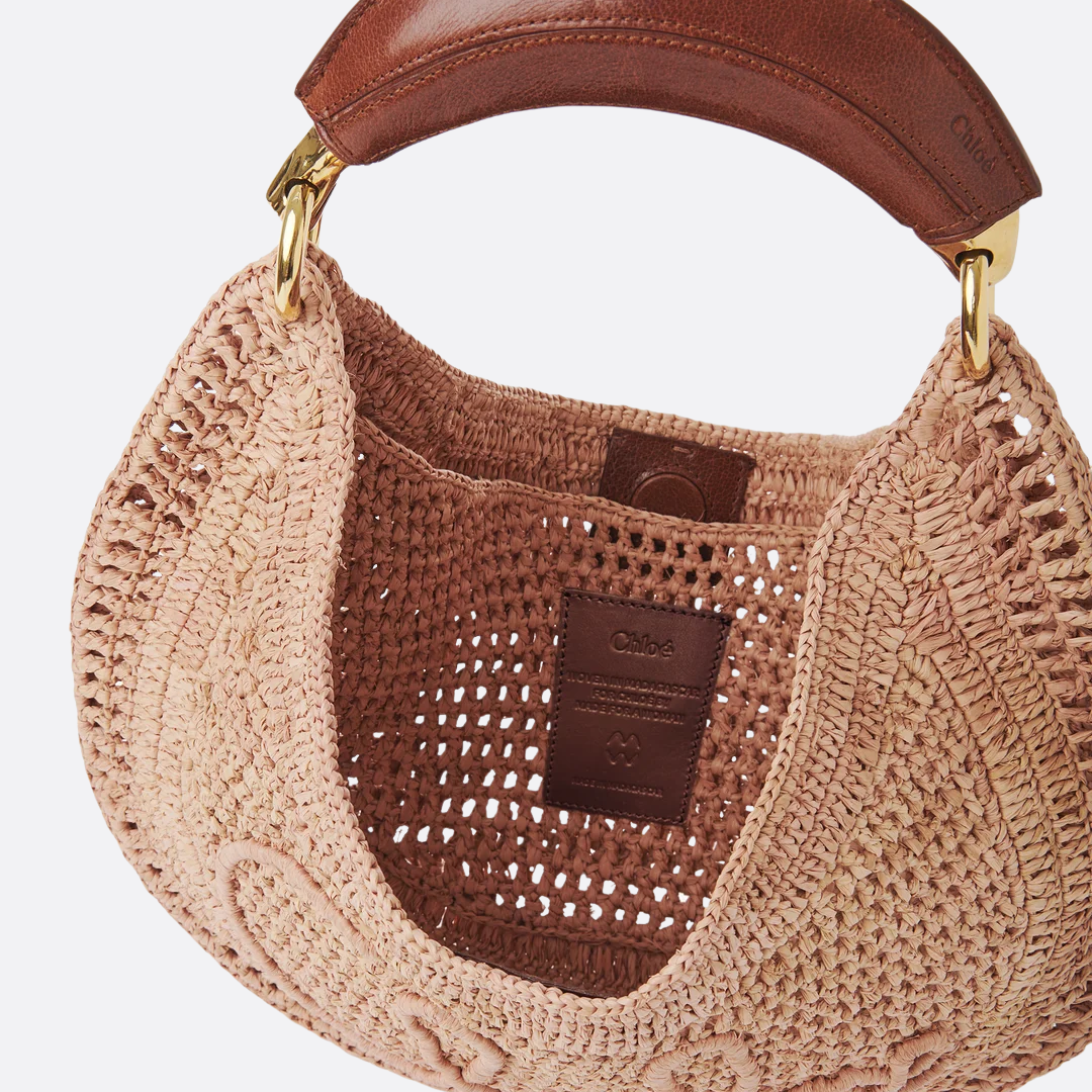 CLÉ Summer Raffia Banana Bag