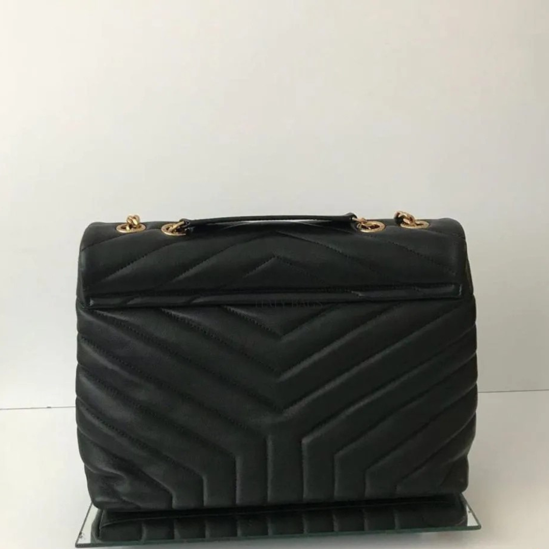 Black Quilted Chain Bag and Heeled Sandals Set, image 17