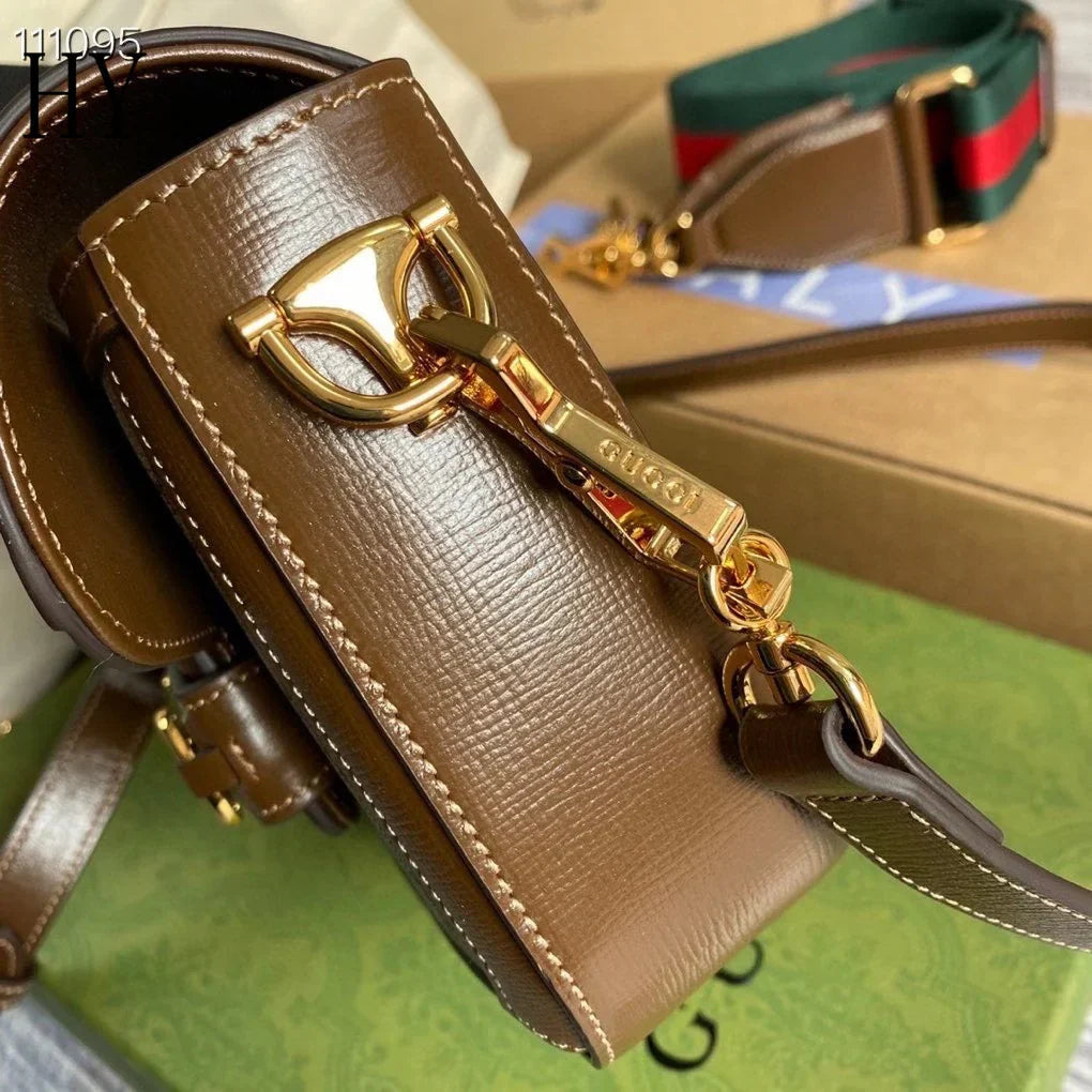 Saddle Crossbody Bag in Beige Coated Canvas with Brown Trim, image 4