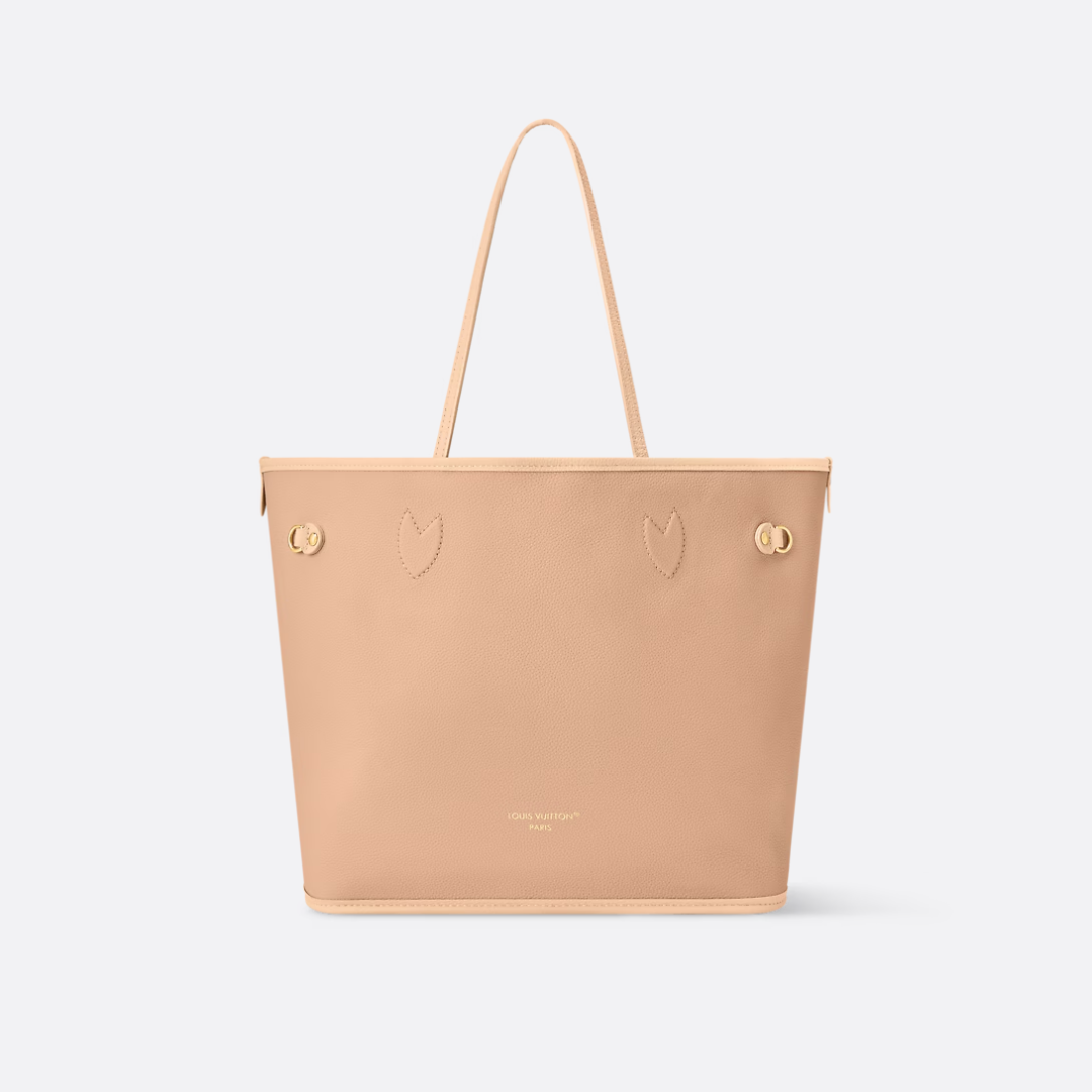 Tote Bag in Cream Printed Canvas with Tan Side Ties and Pocket, image 5