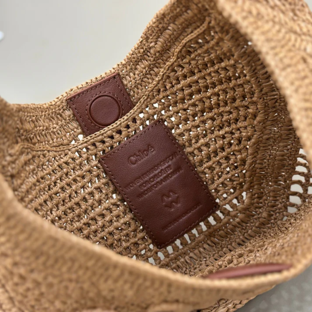 CLÉ Summer Raffia Banana Bag
