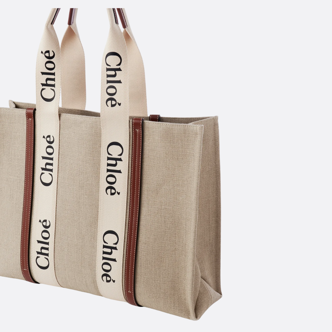CLÉ Woody Tote Bag Made Of Linen