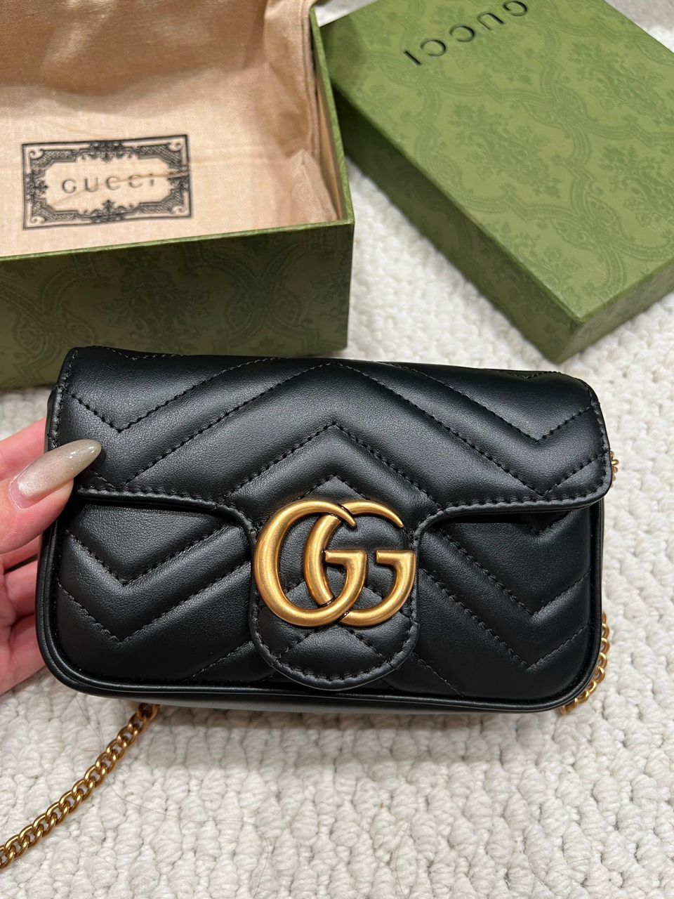 GC Marmont Mini Bag Black