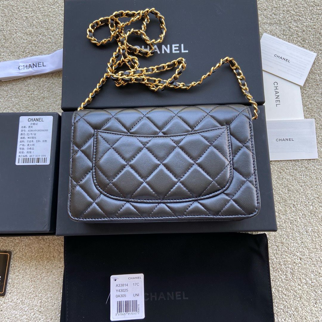 CC Classic WOC Lambskin Black