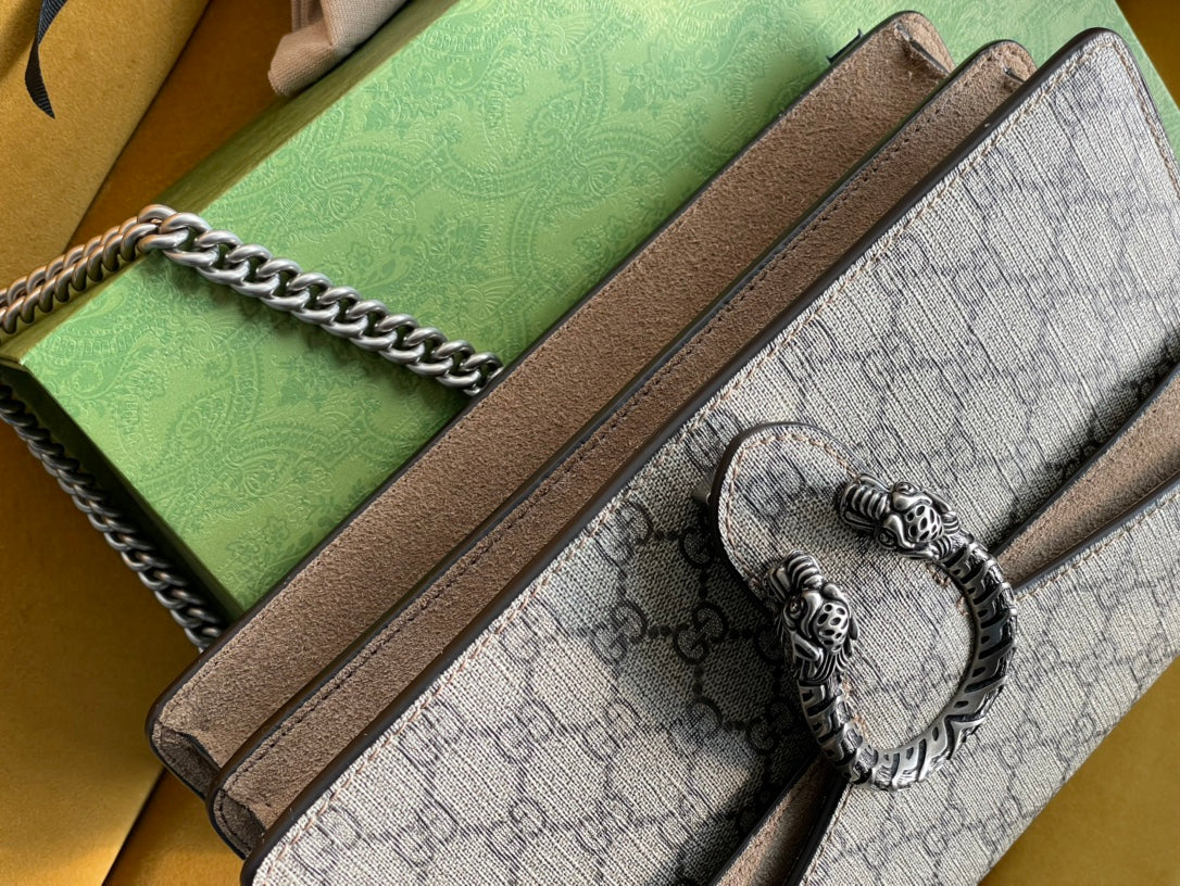 GC Dionysus Small GG Supreme Canvas Shoulder Bag