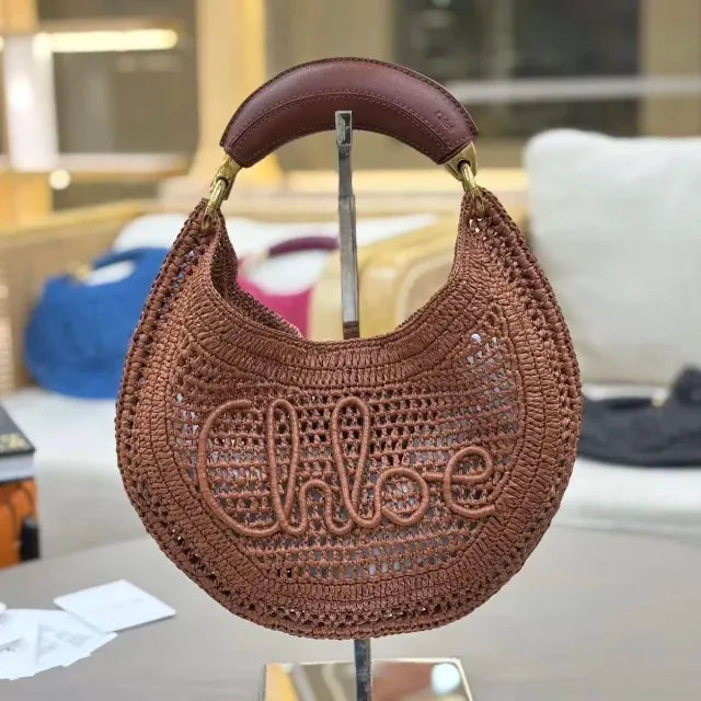 CLÉ Summer Raffia Banana Bag