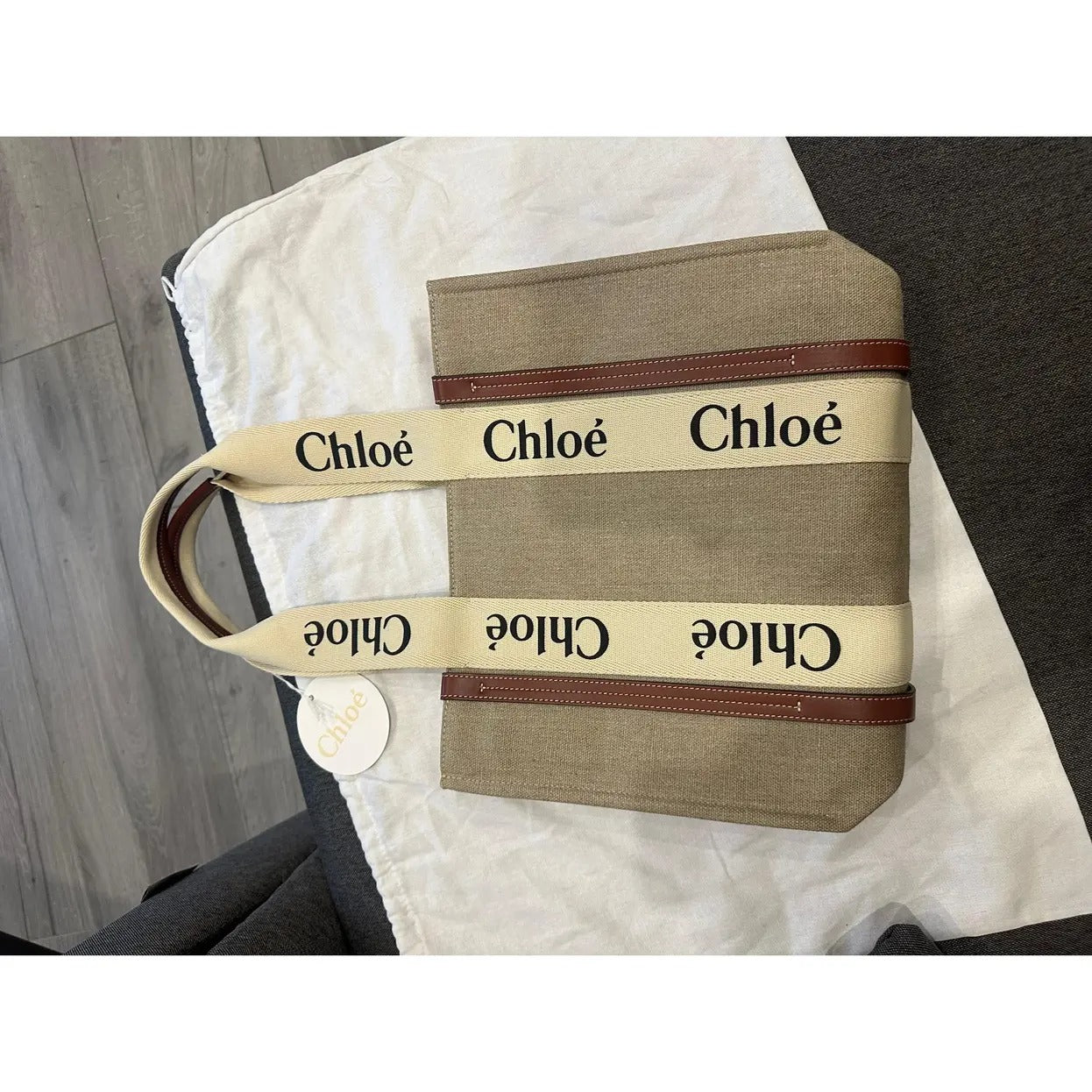 CLÉ Woody Tote Bag Made Of Linen