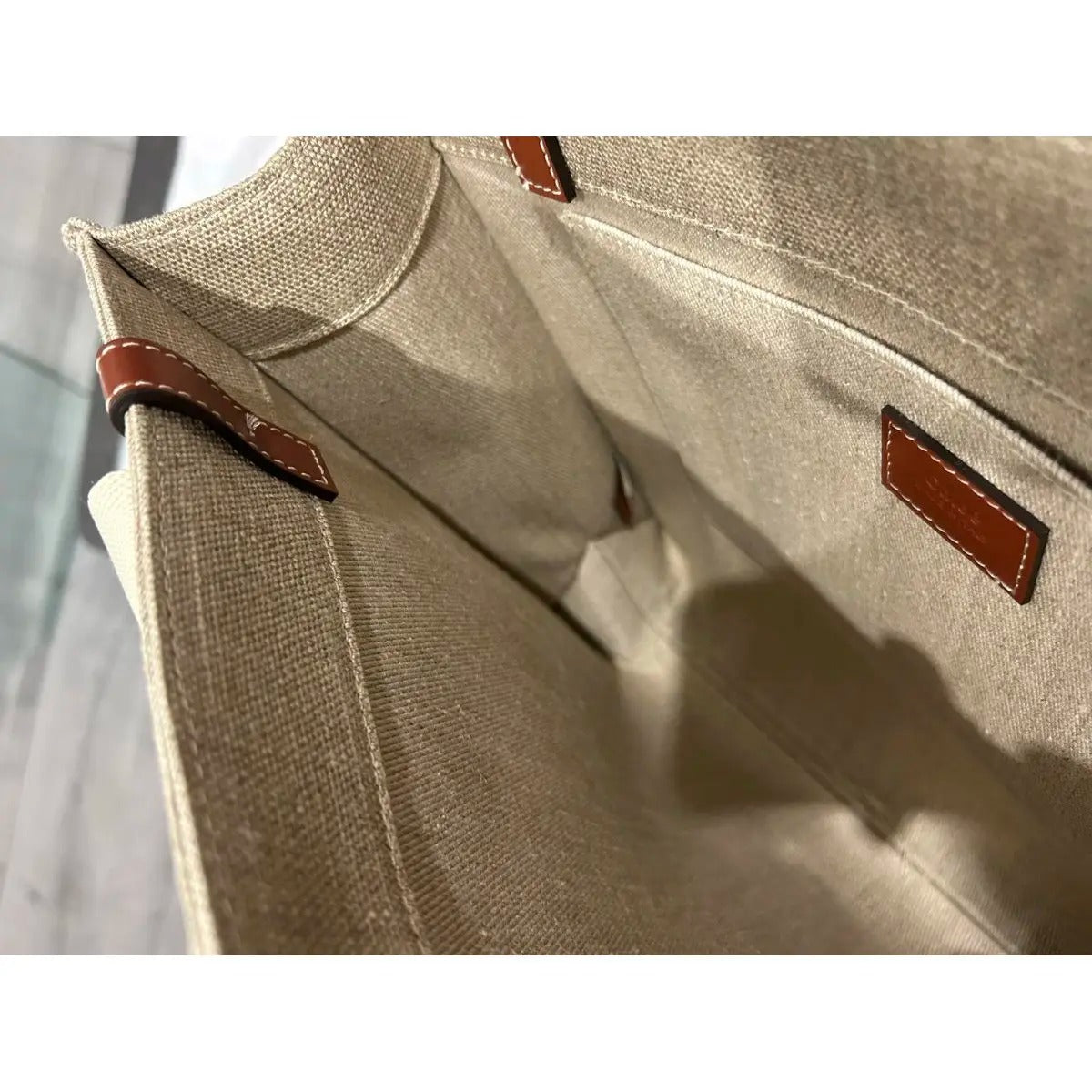 CLÉ Woody Tote Bag Made Of Linen